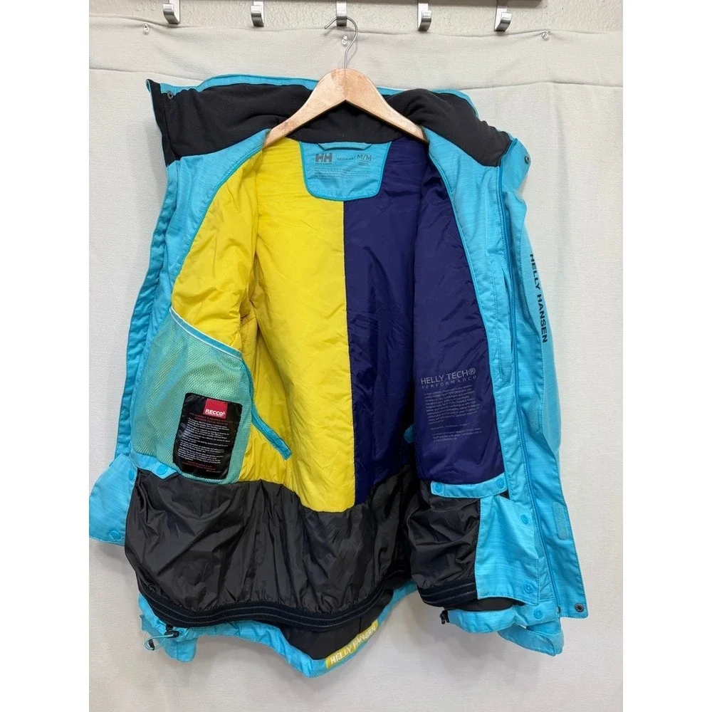 Helly Hansen Helly Tech Performance Blue Ski Jacket Recco Medium Men's Unisex